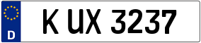 Trailer License Plate